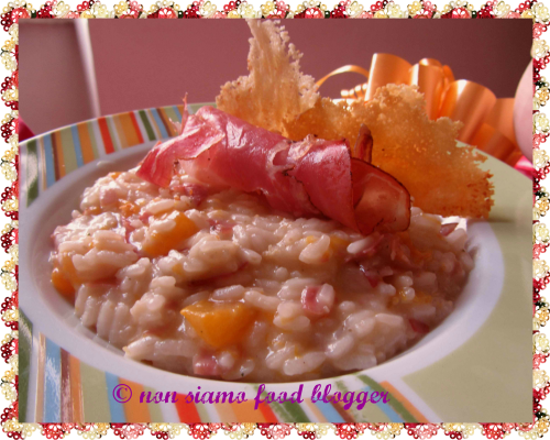 Risotto Zucca Speck e Caprino