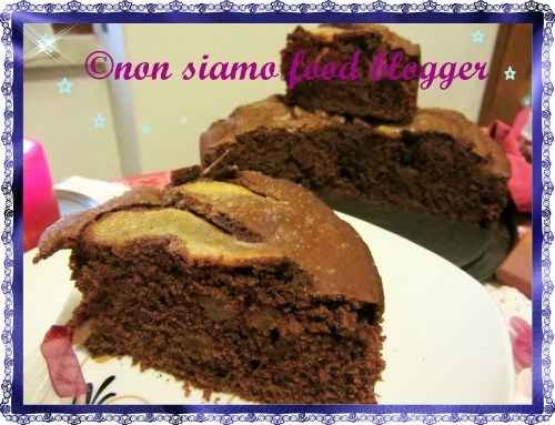 Torta all'Acqua Pere e Cioccolato