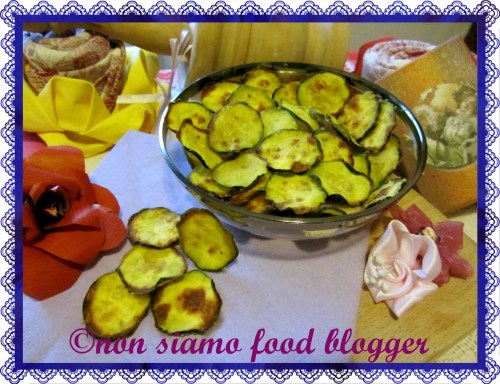 Chips di Zucchine al forno croccanti