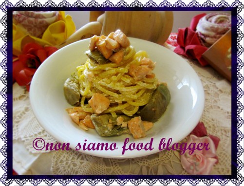 Pasta Salmone, Carciofi e Caprino